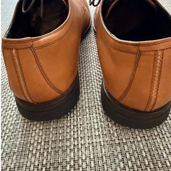 COLE HAAN Bedford Plain Toe Derby Lace Up Shoe Wingtip 15M British Tan Preppy main image 4